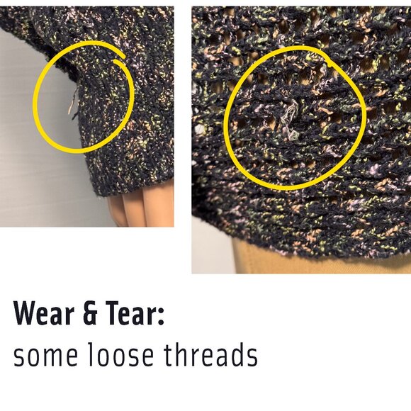 Free People ‘Sunday Smile’ Slouchy Open Knit Dolman Sleeve Sweater Women’s Large - Picture 7 of 8